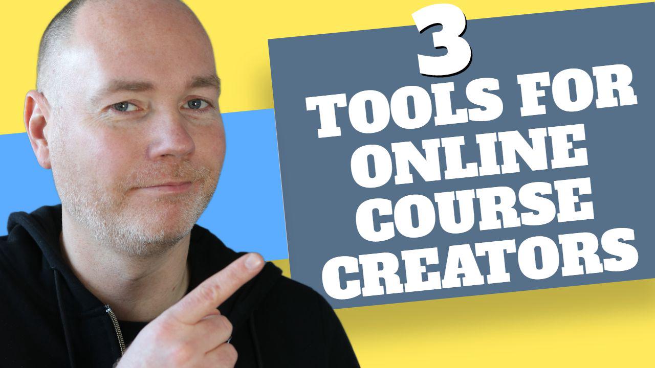 'Video thumbnail for 3 Tools to Help Online Course Creators SaaS / Websites 3 Tools to Help Online Course Creators'