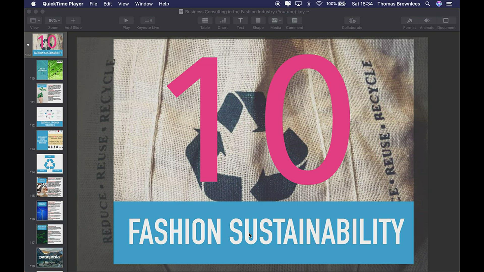 'Video thumbnail for Sustainability in the Fashion Industry'